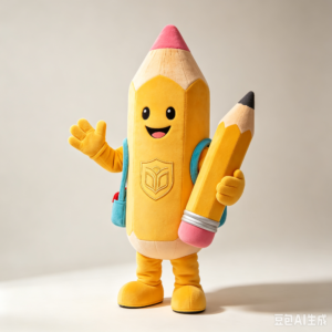 Campus Pencil Mascot Costume