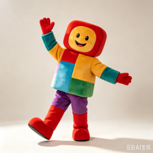 Color Block Parade Mascot Costume