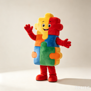 Color Puzzle IP Mascot Costume