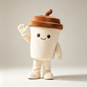 Custom Coffee Cup Brand Mascot Costume