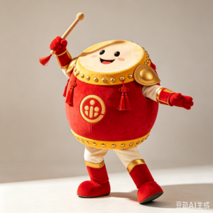 Festival Drum Mascot Costume