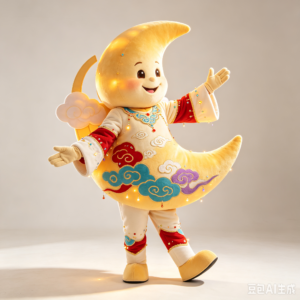Festival Moon Performance Mascot Costume
