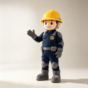 Safety Helmet Corporate Mascot Costume
