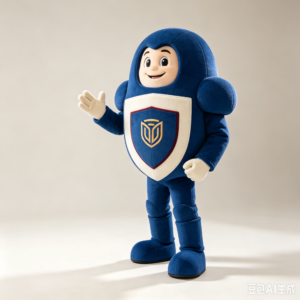 School Shield Mascot Costume
